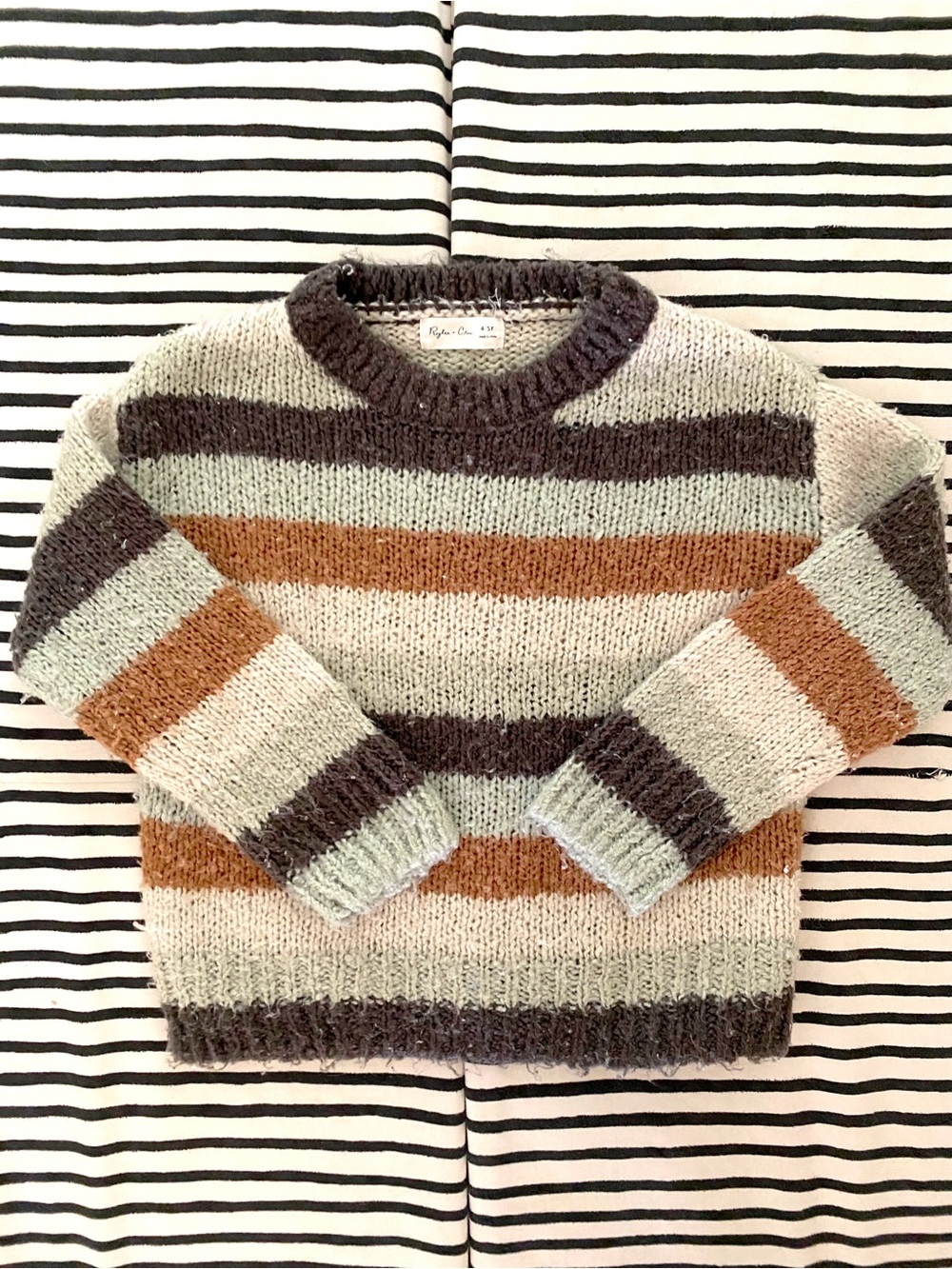 Rylee + Cru 4-5yr striped sweater